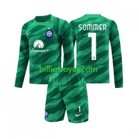 Billige Fotballdrakter Inter Milan Sommer 1 Keeper Barn Bortedraktsett 2023/24 Langermet